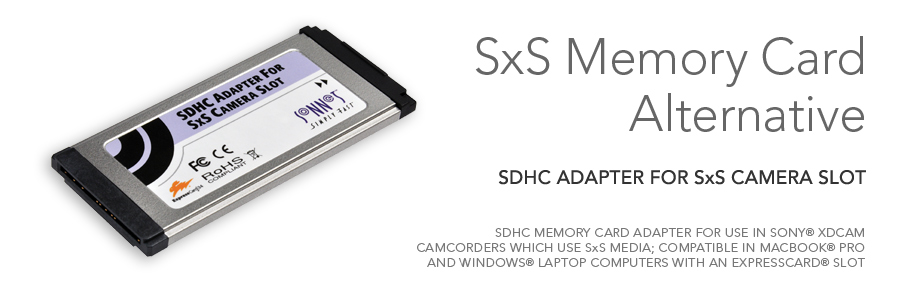 SDHC Adapter for SxS Camera Slot